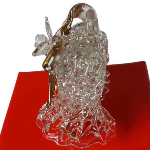 Glass Bell Ornament With Gold Accents & Intricate Design - Elegant Christmas - Picture 5 of 5